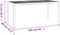 vidaXL - Tuintafel - 165x80x72 - cm - staal - antracietkleurig