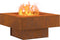 vidaXL - Vuurkorf - - - Vierkant - 60x60x30 - cm - - - Weervast - Staal