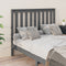 vidaXL - Hoofdbord - 126x6x101 - cm - massief - grenenhout - grijs