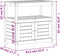 vidaXL - Oppottafel - met - schappen - 82,5x45x81 - cm - massief - grenenhout - bruin