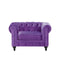 CHESTERFIELD - Woonkamerset - Paars - Fluweel