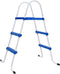 vidaXL Zwembadladder 84 cm blauw en wit