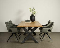 TOFF Xara Live-edge dining table 160x90 - top 5