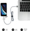SUBBLIM SUB-CHG-4CC001 - Universele USB-Autolader 2xUSB 2.4A + Kabel 3 in 1 - Zilver