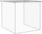 vidaXL - Kippenhok - met - dak - 603x98x90 - cm - gegalvaniseerd - staal - lichtgrijs