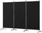 Angel Living Kamerscherm - 3 Panelen - 243x169cm - Zwart - Vrijstaand