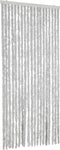 vidaXL - Vliegengordijn - 56x185 - cm - chenille - grijs