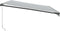 vidaXL - Luifel - handmatig - uittrekbaar - en - LED - 500x350 - cm - antraciet - en - wit