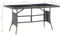 vidaXL - Tuintafel - 140x80x74 - cm - poly - rattan - grijs