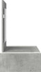 vidaXL - Wandkast - Beton - Grijs - 83x40x70 - cm