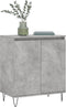 vidaXL - Dressoir - 60x35x70 - cm - bewerkt - hout - betongrijs