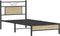 vidaXL - Bedframe - zonder - matras - hout - sonoma - eikenkleurig - 75x190 - cm