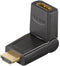 Wentronic A 343 - HDMI 2.0 adapter - 180 graden draaibare aansluiting - Zwart