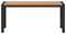 vidaXL - Tuinbank - 100 - cm - in - Staal - en - WPC - - - Bruin - en - Zwart