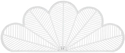Esprit - Hoofdbord - Bamboe Rotan Bloem - Wit 190 X 2,5 X 81 CM