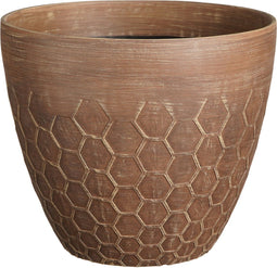 Mica Decorations Bravo Bloempot voor Buiten - H32,5 x Ø38 cm - Koper bijenkorf
