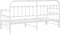 vidaXL - Bedbank - met - Uittrekbed - - - Wit, - 80x200 - cm, - Staal