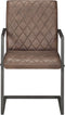 vidaXL - Eetkamerstoelen - 2 - st - echt - leer - bruin