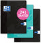 Oxford School - Schoolschrift A5 - Lijn met kantlijn - 3-pack