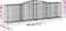 vidaXL - Schanskorven - 3 - st - gewelfd - 400x50x100/120 - cm - ijzer