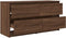 vidaXL - Tv-meubel - 100x35x54 - cm - bewerkt - hout - bruin - eikenkleur