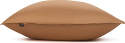 Zohome Kussensloop Satinado - Kussenhoes van 50x50 cm - Set van 2 stuks - 100% Katoen-Satijn - Bruin
