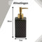 Zeepdispenser / Zeeppompje - Porselein Collectie - Zwart - 350ml - Keramiek - 7x7x18cm