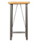 vidaXL - Bartafel - 60x60x107 - cm - massief - gerecycled - teakhout