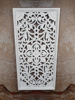 Houten raampaneel London handgemaakt white wash 60 x 120 cm