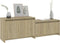 vidaXL - Tv-meubel - 146,5x35x50 - cm - bewerkt - hout - sonoma - eikenkleurig