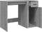 vidaXL - Bureau - 100x49x75 - cm - bewerkt - hout - grijs - sonoma - eikenkleurig