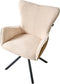 Set van 2 eetkamerstoelen Draaibaar NOVI Bouclé Lichtbeige