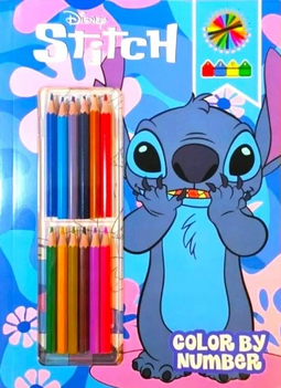 Stitch color by number incl. 12 potloden