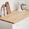 vidaXL - Keuken - werkblad - rechthoekig - 120x63,5x2,7 - cm - massief - eikenhout