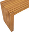 vidaXL - Ligbank - met - plankenontwerp - 110x30x45 - cm - Massief - Acaciahout