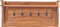 vidaXL - Wandkapstok - 80x16,5x35 - cm - massief - teakhout