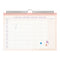 Lannoo Agenda (2026) - Familiekalender - 310x220mm - FLOWERS WATERCOLOUR - LAVENDEL