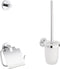 GROHE Essentials - Accessoireset - Toiletrolhouder - Toiletborstelset - Haak - Chroom (1 set)