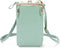 Telefoontasje Dames Crossbody - iMoshion Vegan Lederen Telefoontasje Crossbody - Universeel Schoudertasje telefoon - Groen