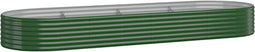 vidaXL - Plantenbak - 322x100x36 - cm - gepoedercoat - staal - groen
