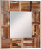 vidaXL - Wandspiegel - 50x50 - cm - massief - gerecycled - hout