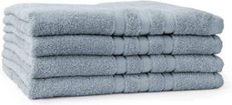 LINNICK Pure Handdoeken Set - Douchelaken - 100% Katoen - Denim - 70x140cm- Per 4 Stuks