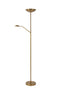 Zeno Vloerlamp - Uplighter en leeslamp - Messing