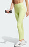 adidas Performance Training Essentials High-Waisted Legging - Aansluitend - Vochtabsorberend AEROREADY - Groen - L