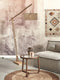 GOOD&MOJO Vloerlamp Java - Bamboe Zwart/Naturel - 175x50x207cm - Modern - Staande lampen voor Woonkamer - Slaapkamer