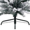 vidaXL - Kunstkerstboom - met - sneeuw - smal - 240 - cm - PVC - groen