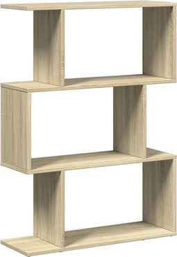 vidaXL - Kamerscherm - / - boekenkast - 3-laags - 70x24x97 - cm - hout - sonoma - eiken