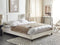 ROANNE - Tweepersoonsbed - Lichtbeige - 160 x 200 cm - Polyester