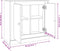 vidaXL - Dressoir - 70x35,5x67,5 - cm - bewerkt - hout - betongrijs