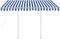 vidaXL - Luifel - automatisch - uittrekbaar - met - palen - 3,5x2,5 - m - blauw - en - wit